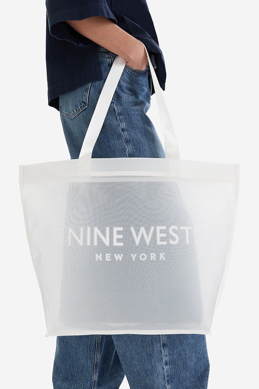 Дамска чанта NINE WEST БЯЛ - 5906751678053