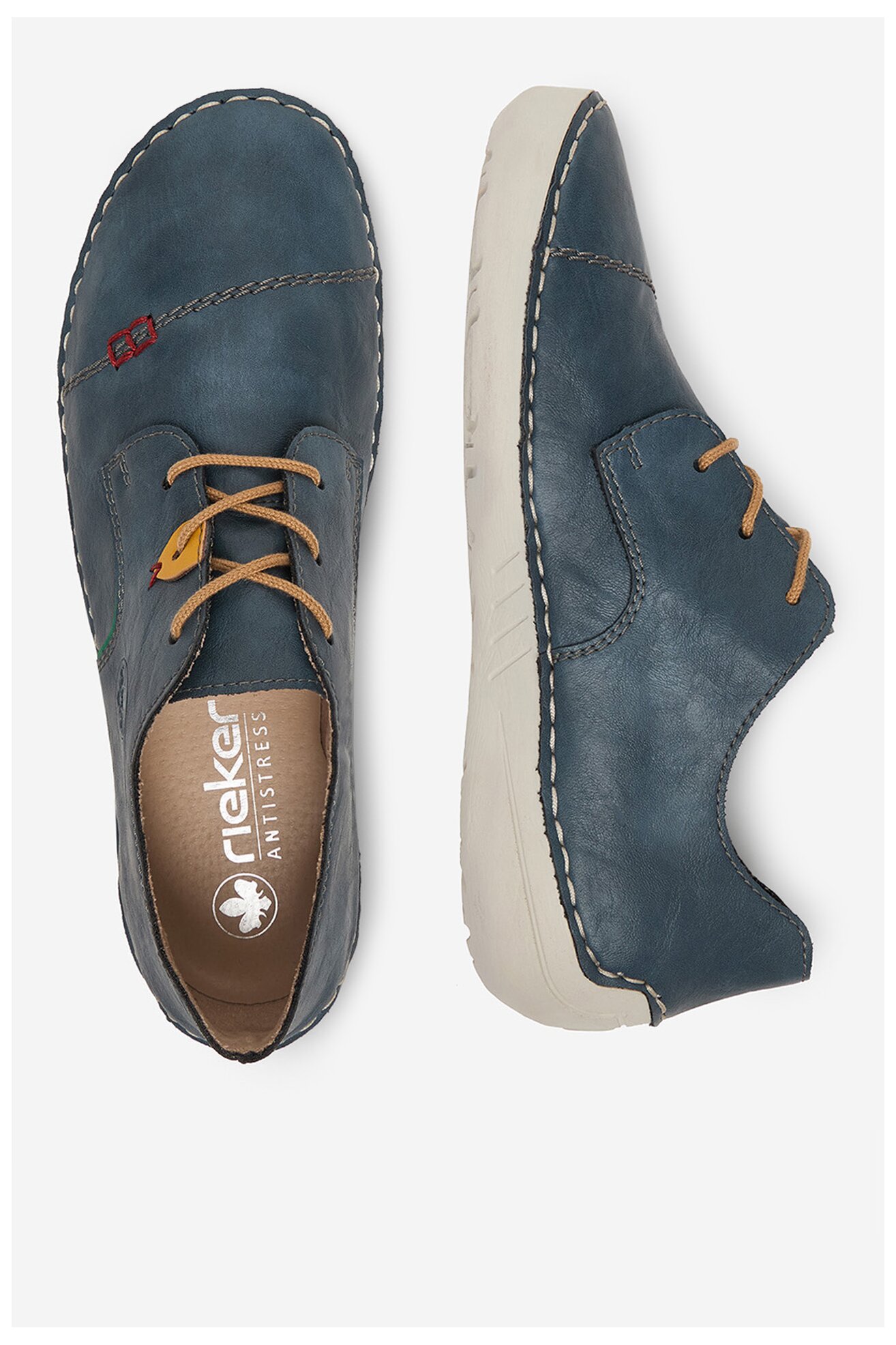 Półbuty Rieker CEO-52528-14 Jeansowy