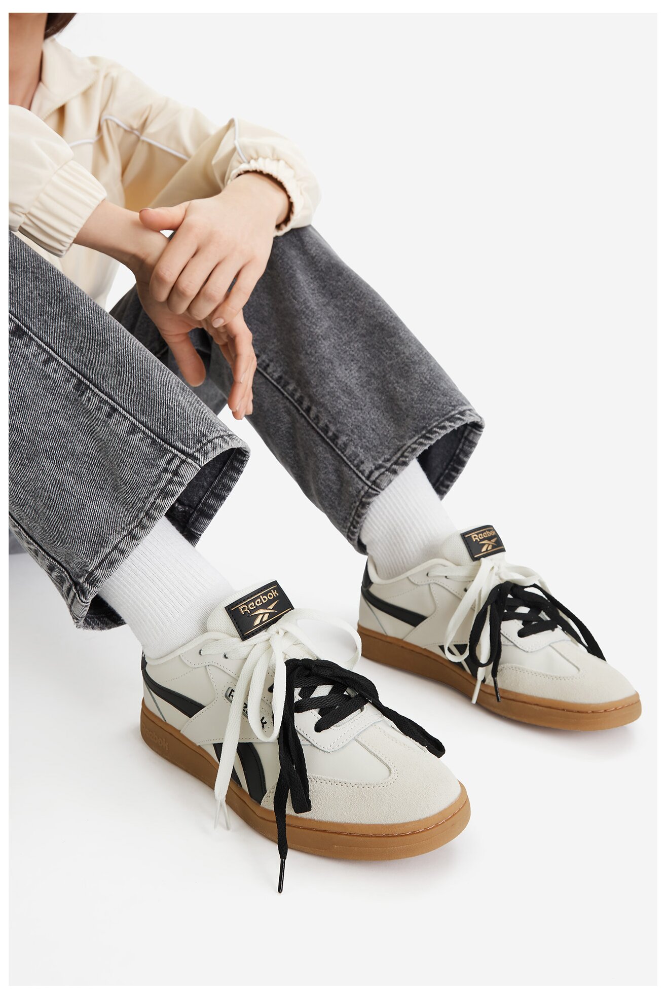 Obuwie sportowe Reebok FORTE LOUNGER AR30252WCBY Kremowy