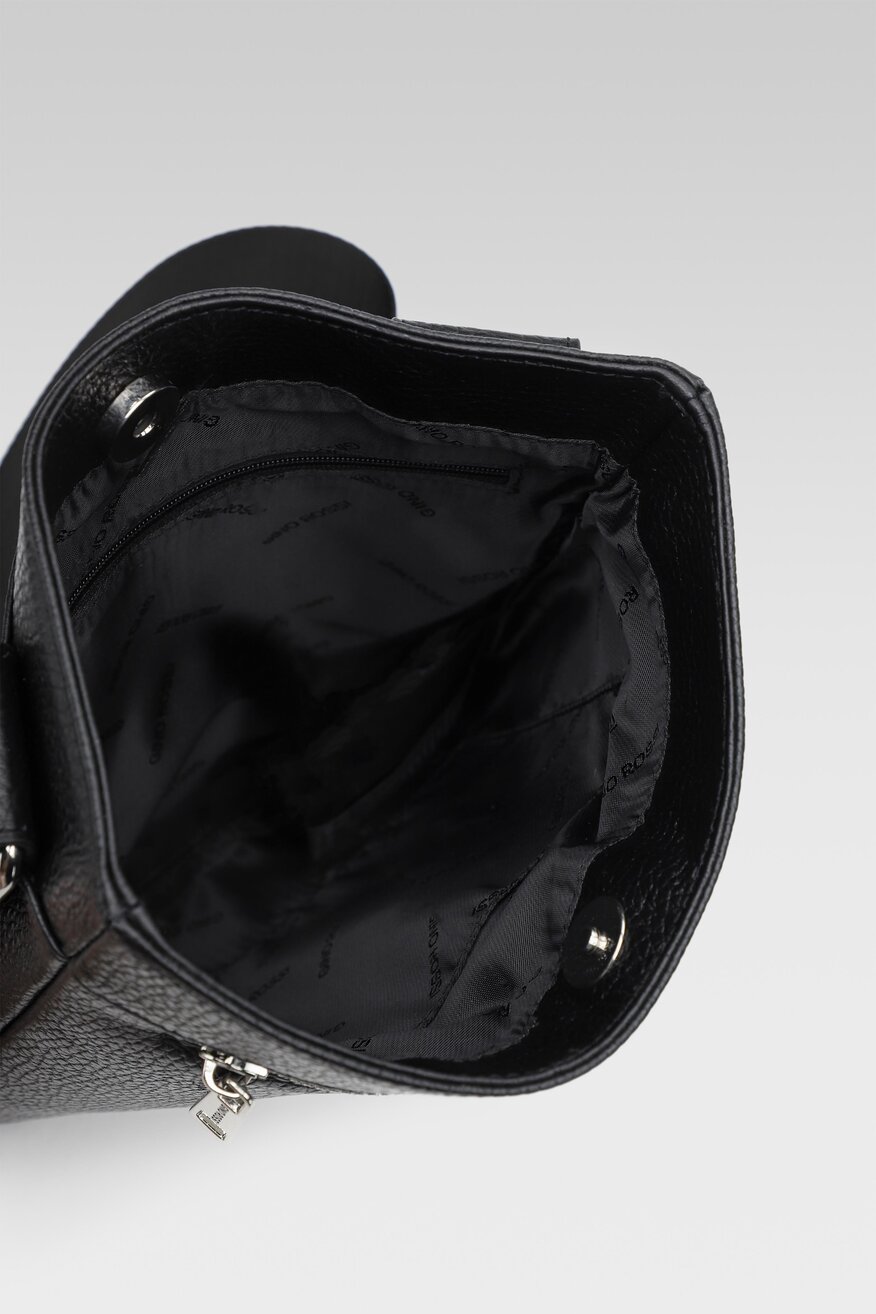 
                Gino Rossi - Saszetka skórzana czarna - 5903698828237