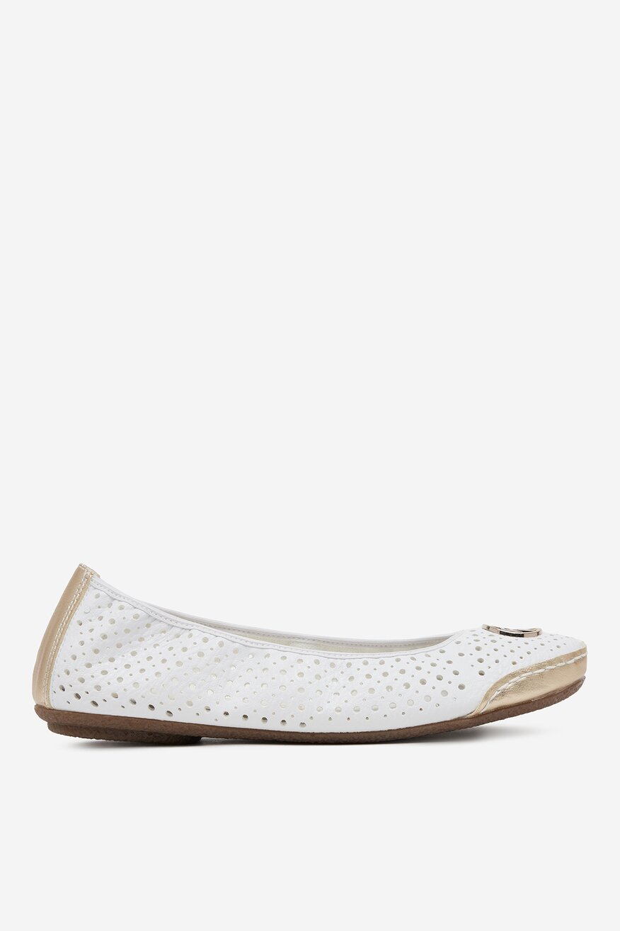 Baleríny Rieker BÍLÁ - 5903698361628