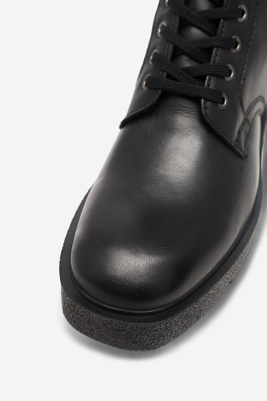 Lasocki - Trzewiki skórzane ocieplane - 5905588125402