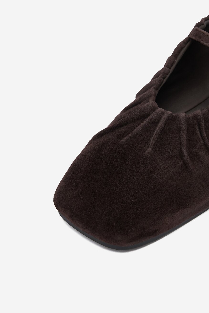 Baleriny Gino Rossi CEO-ADI-LT959S-Y2 Brązowy ciemny - 5906751324318