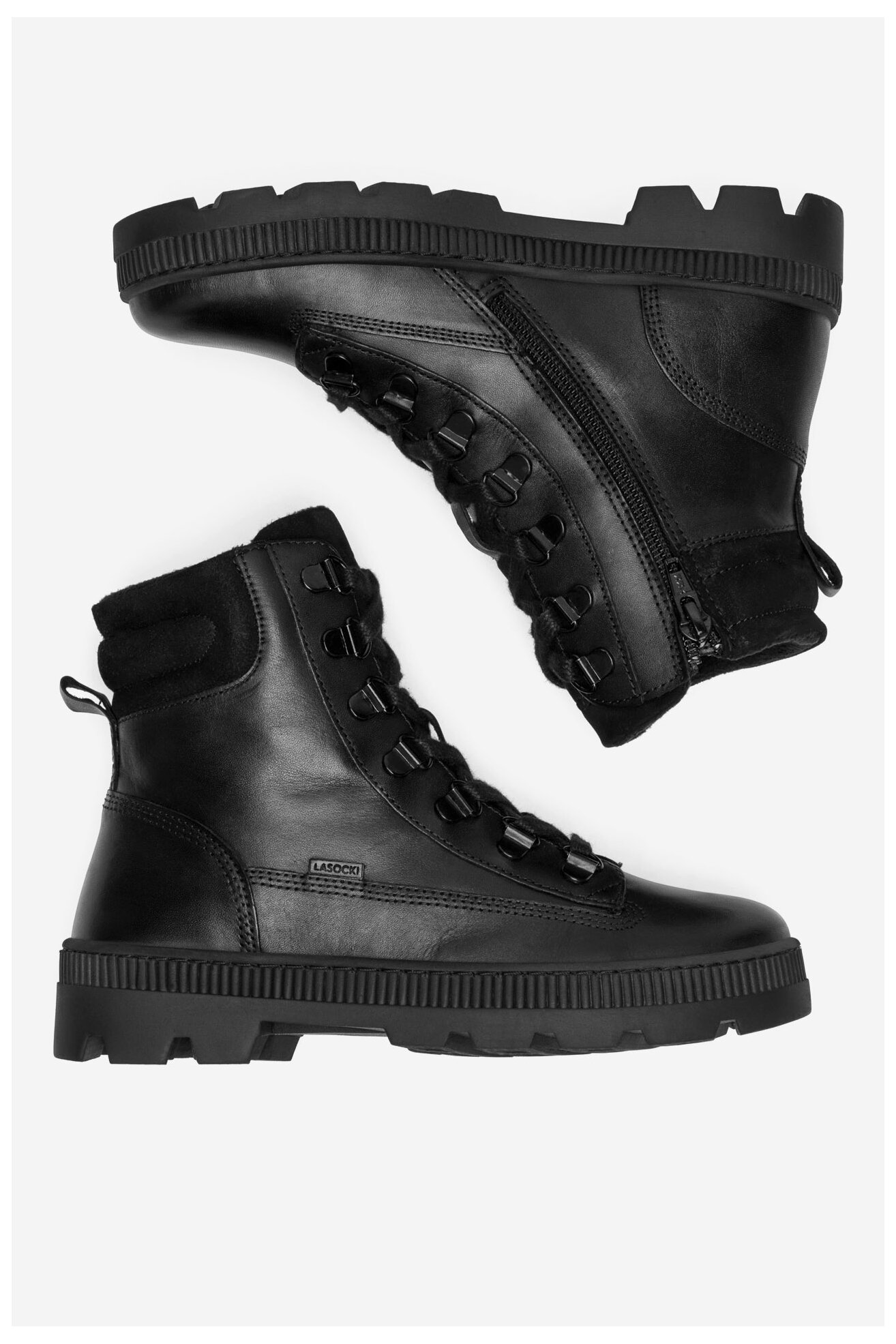 Šněrovací vyšší obuv Lasocki Young PUSZAN CI12-PUSZAN-10 ČERNÁ
