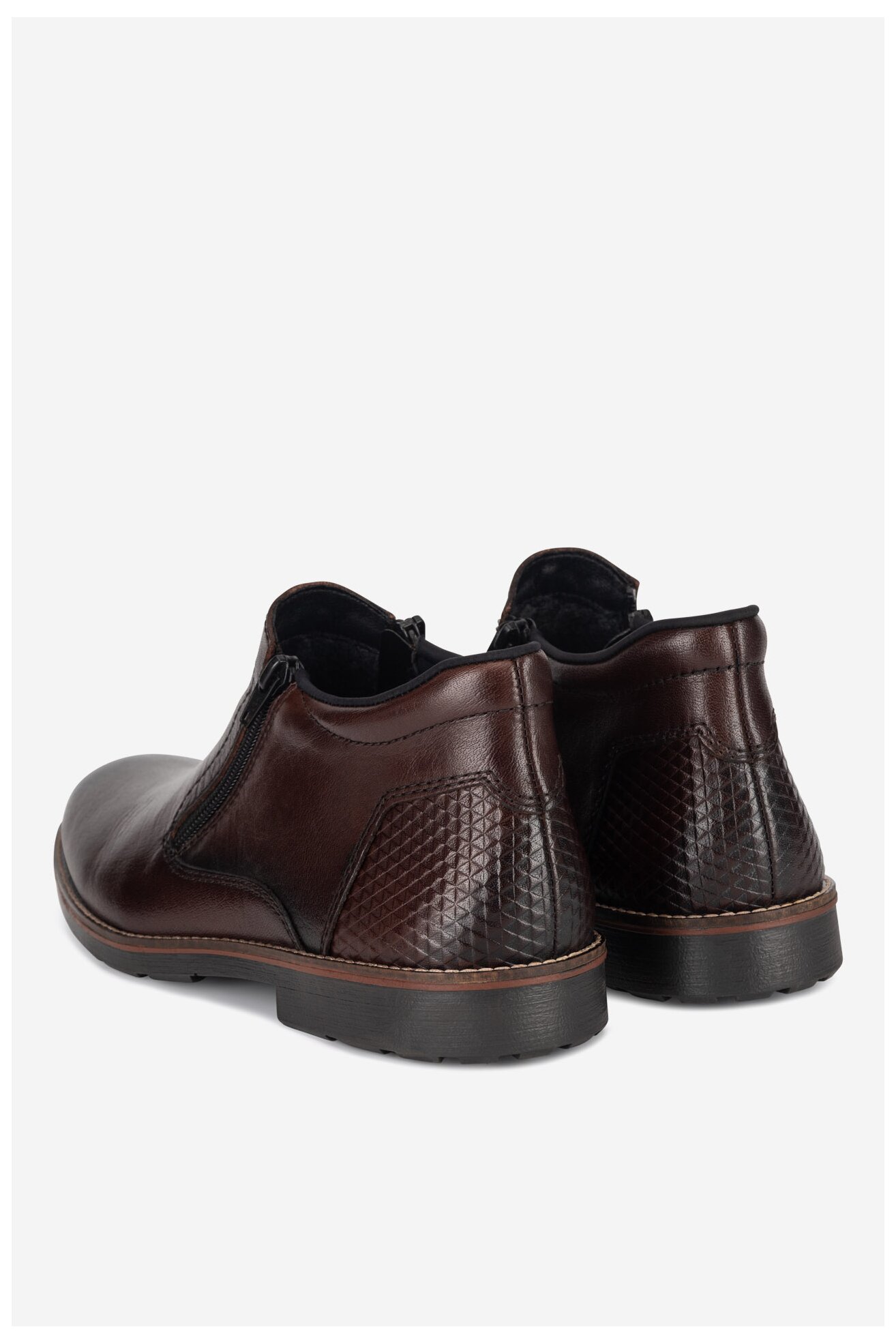 Kratke čizme Rieker 15398-25 BRAON