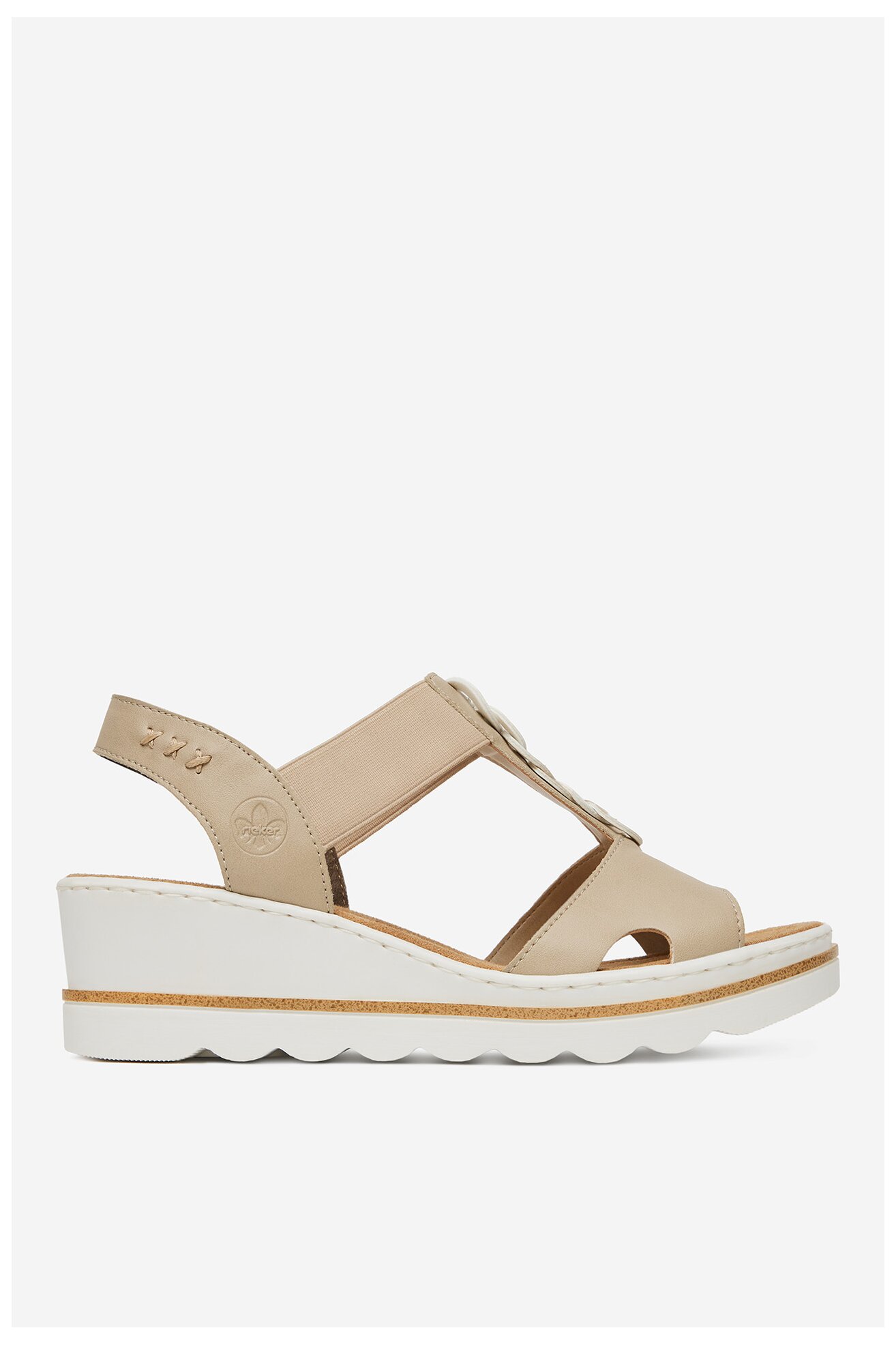 Sandały Rieker 67498-62 Beżowy