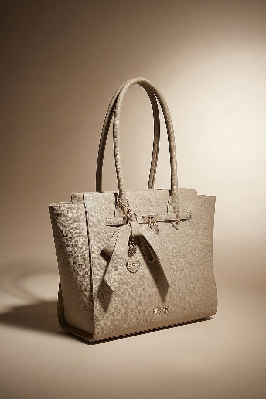 
                NINE WEST - Duża torebka kuferek - 5906751259771