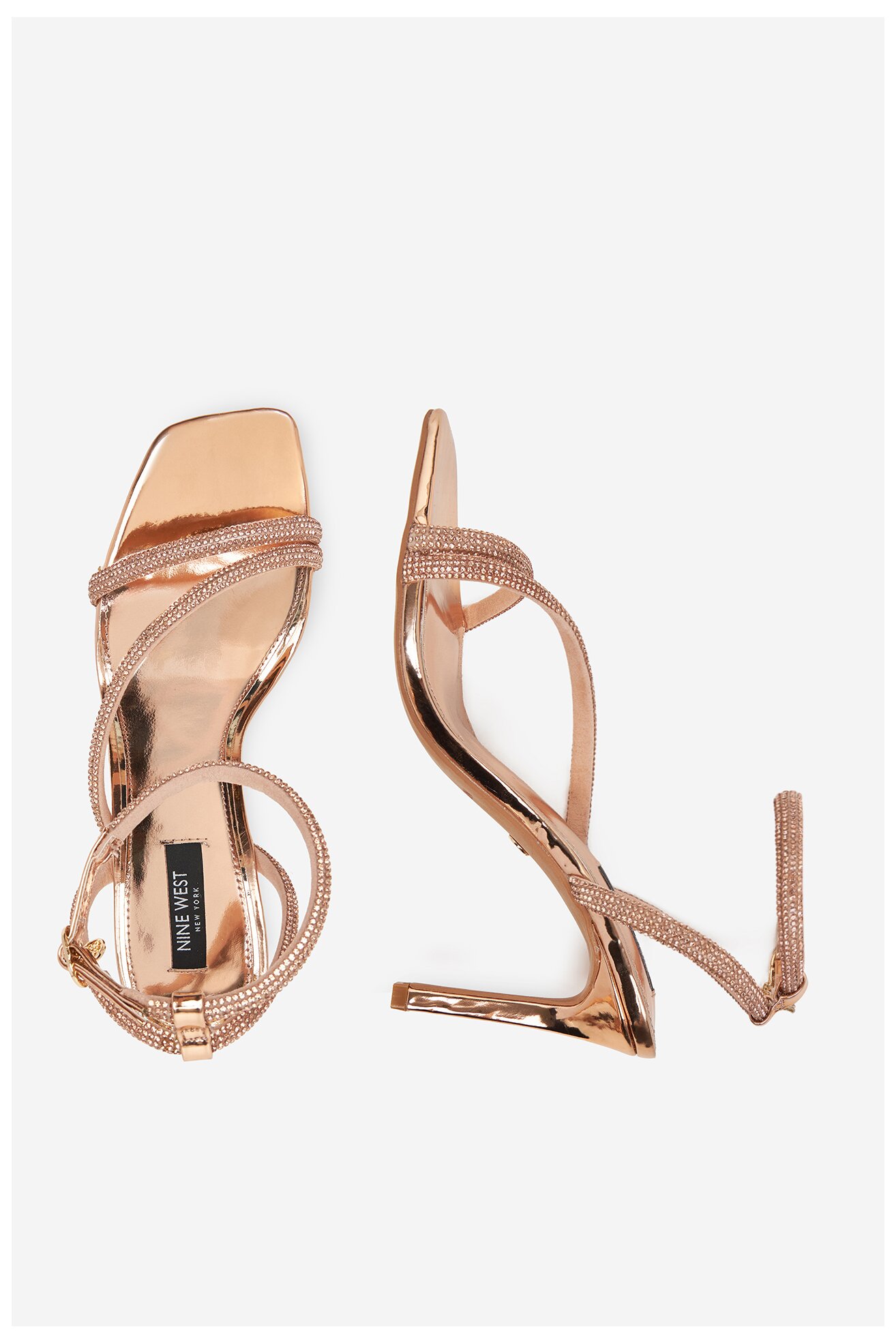 Sandały NINE WEST WFA2675-1 Złoty