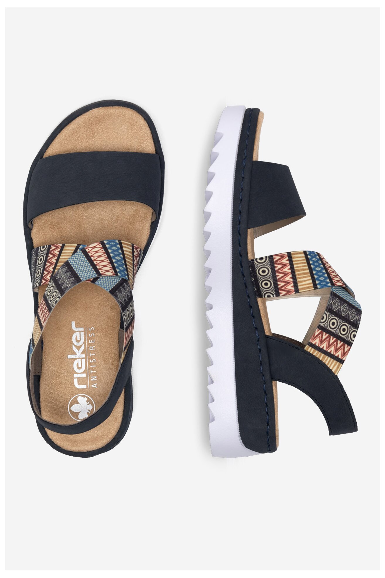 Сандали Rieker V44G8-14 КОБАЛТОВО СИНЬО