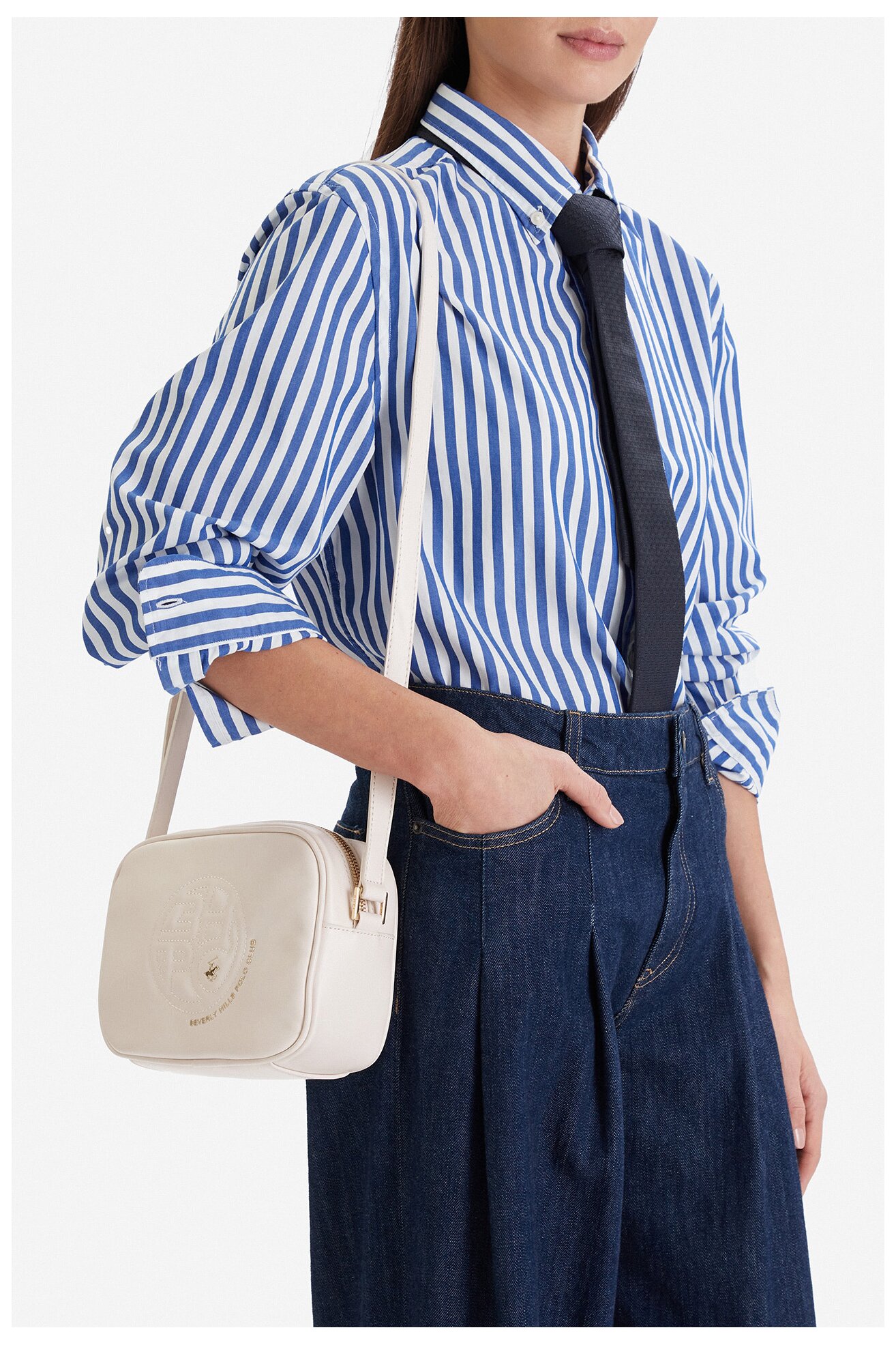 Kézitáska Beverly Hills Polo Club CEOWB-BHPC-L-002-09 CSONTSZÍNŰ