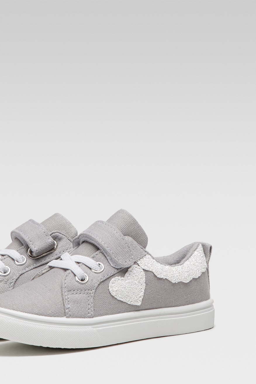 Pantofi pânză Nelli Blu ARGINTIU - 5904248830939