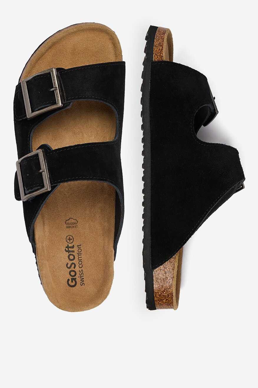 
                Go Soft - Klapki skórzane - 5907964095446