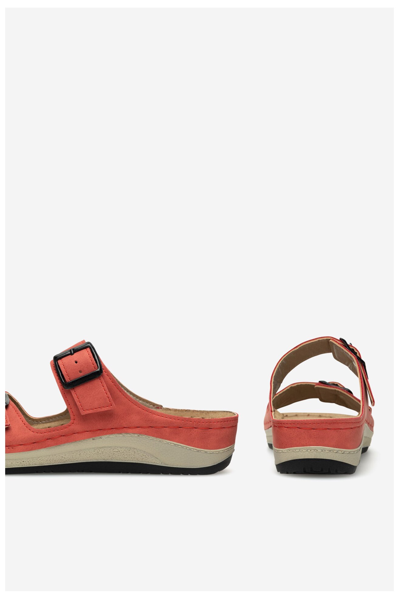 Klapki Inblu PF030100 Czerwony