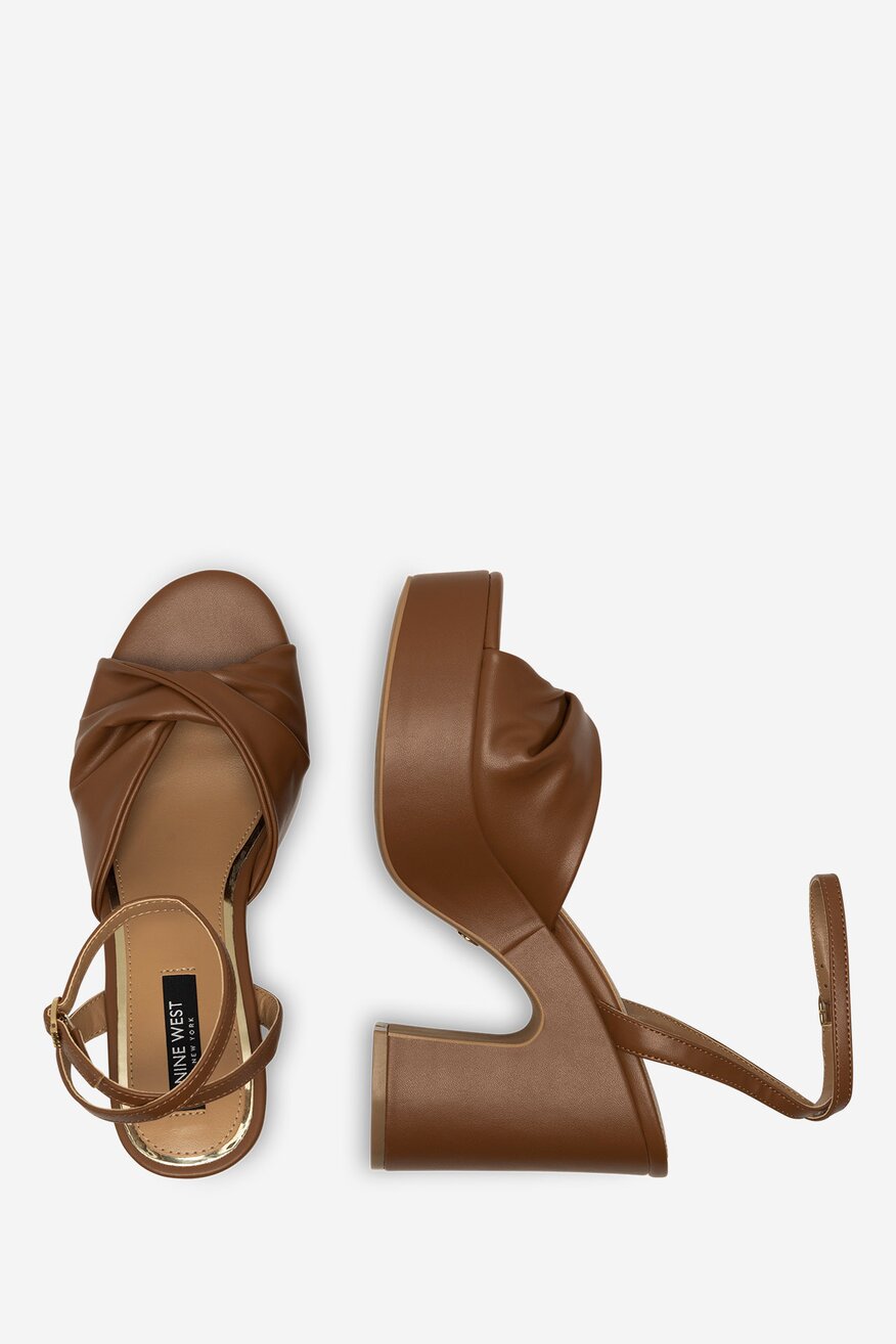 Sandály NINE WEST HNĚDÁ - 5905588559672