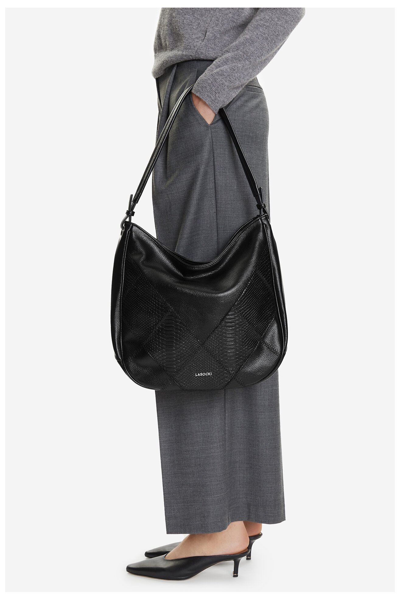 Geantă de mână Lasocki C-LSK-L-006-08 NEGRU