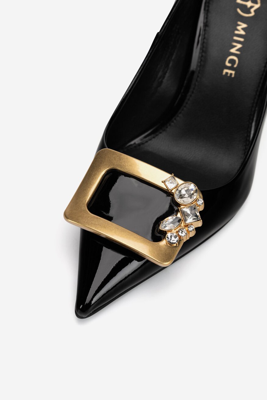 
                EVA MINGE - Szpilki skórzane lakierowane - 5906751609200