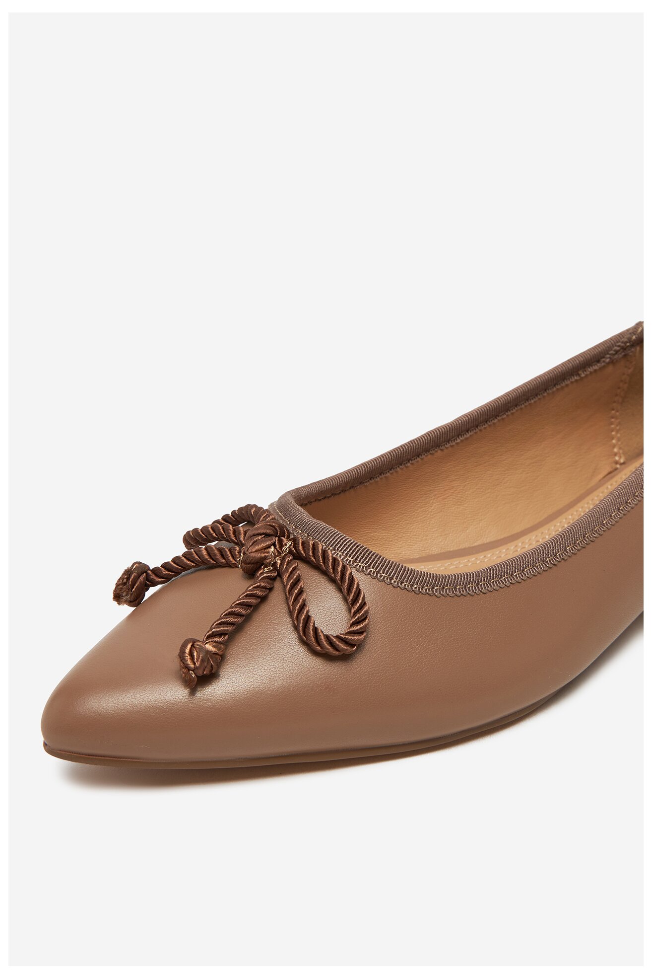 Baleriny Sergio Bardi WFA1572-29Z-SB Beżowy ciemny