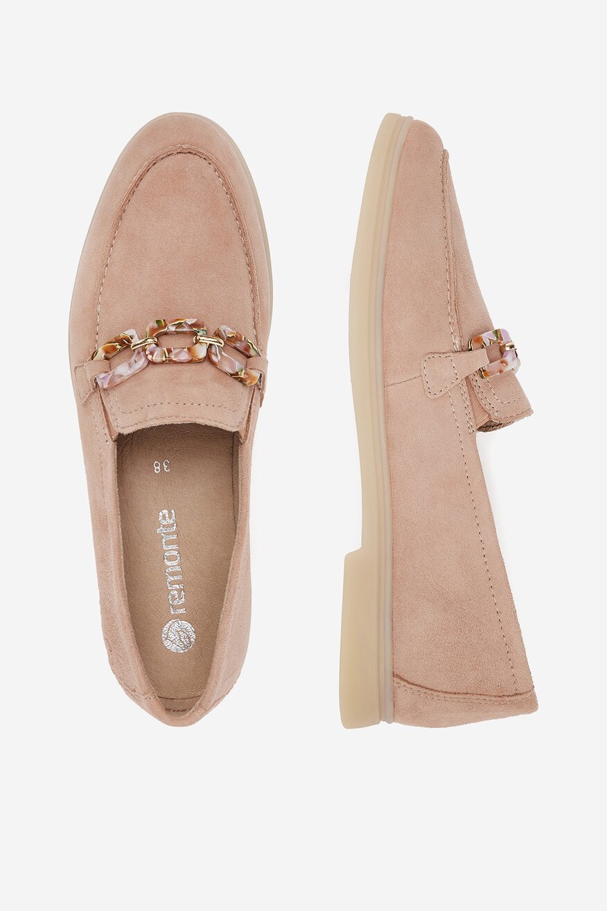 Remonte - Loafersy zamszowe - 2230074043285