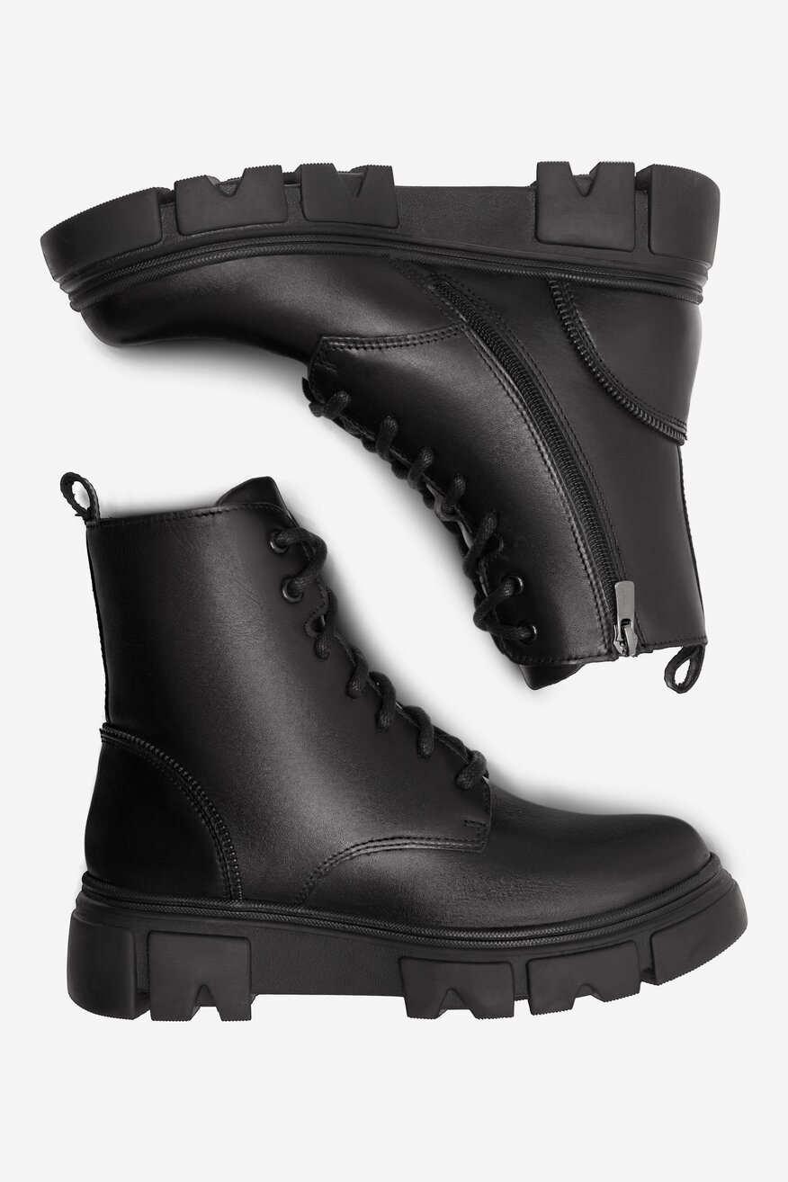 
                Lasocki - Trzewiki skórzane ocieplane - 5905588032069