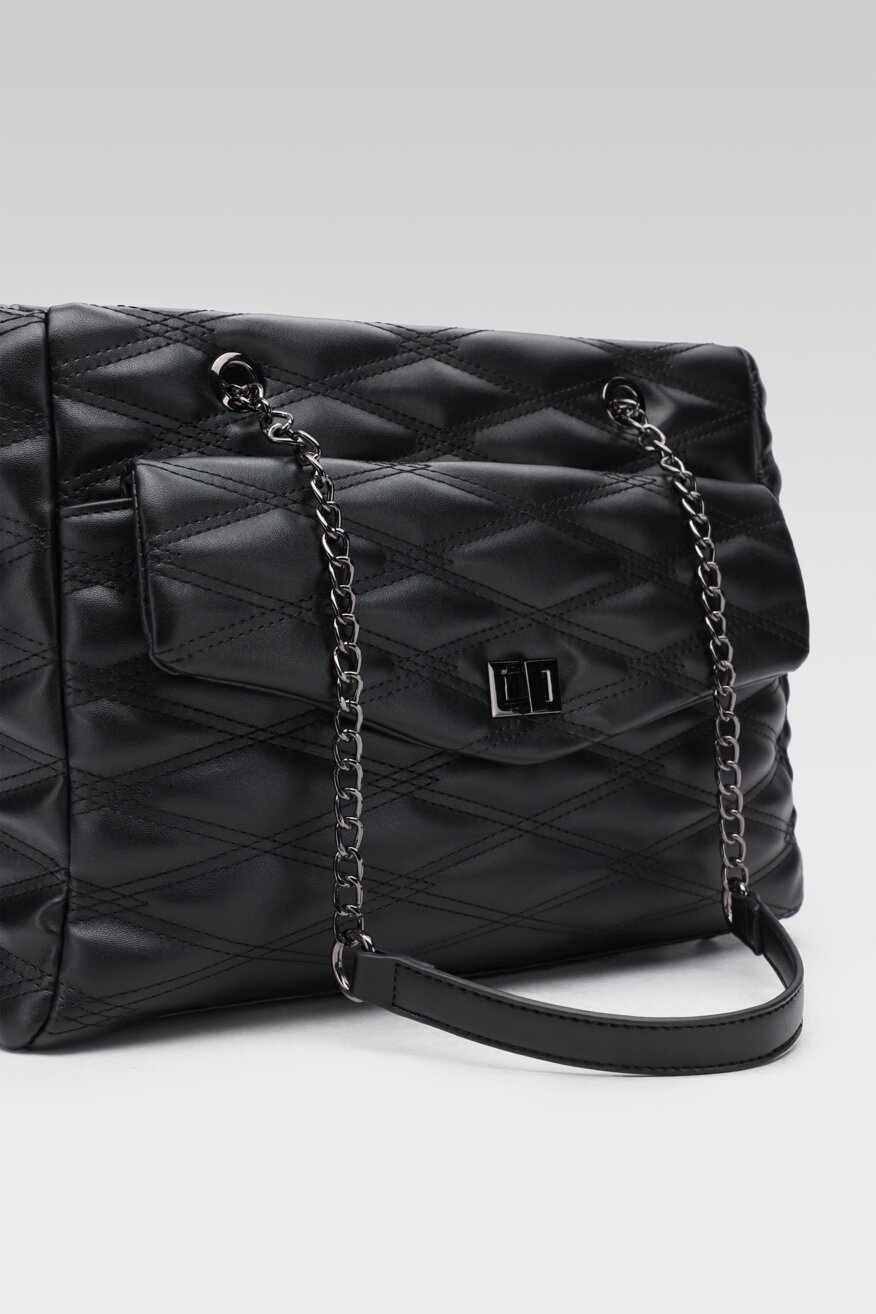 
                Jenny Fairy - Torebka pikowana czarna - 5903698673523