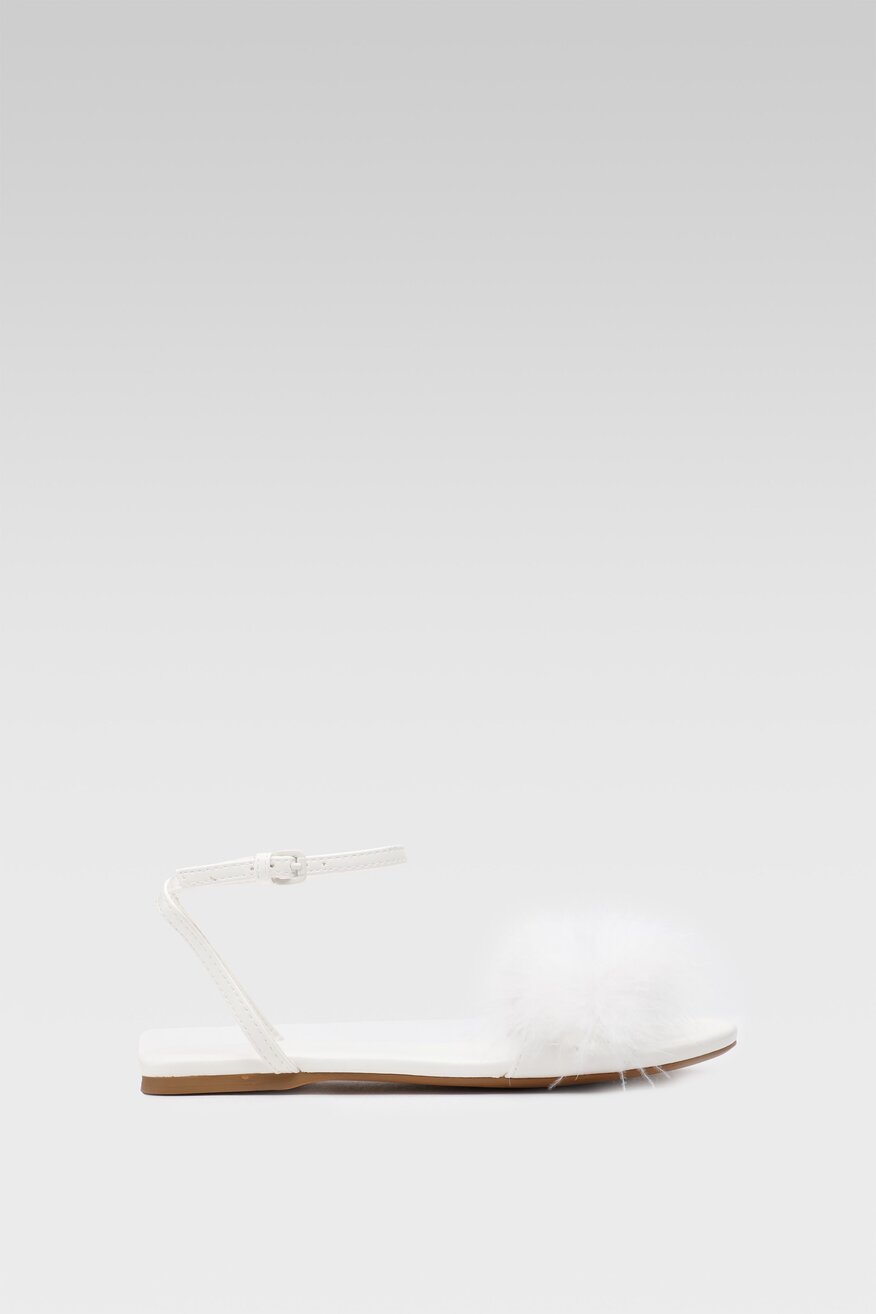 
                Jenny Fairy - Sandały z aplikacją białe - 5904248835408