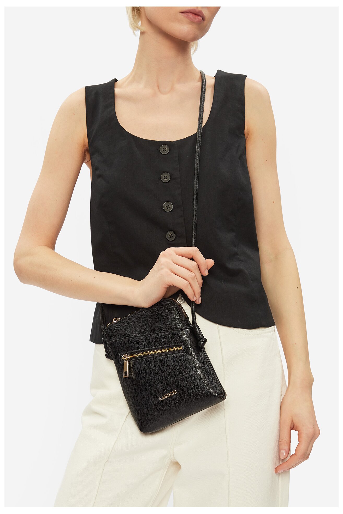 Kézitáska Lasocki LSK-O-008-07 FEKETE