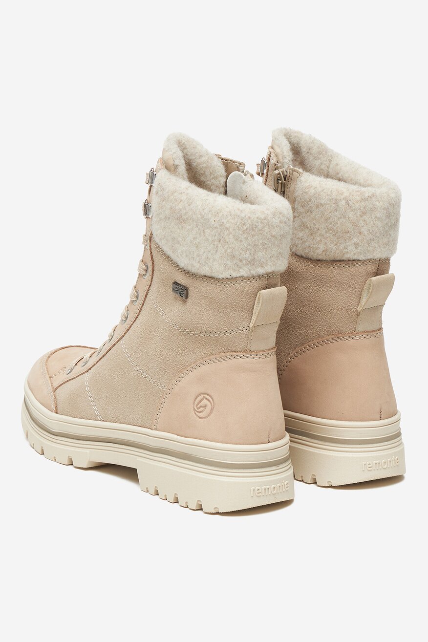 Remonte - Trzewiki zamszowe ocieplane - 2230085562126