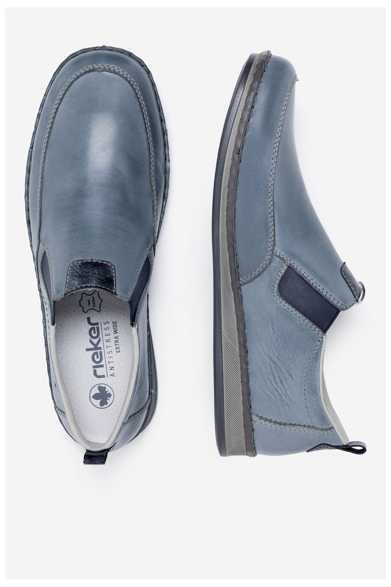 Półbuty Rieker 05450-12 Niebieski