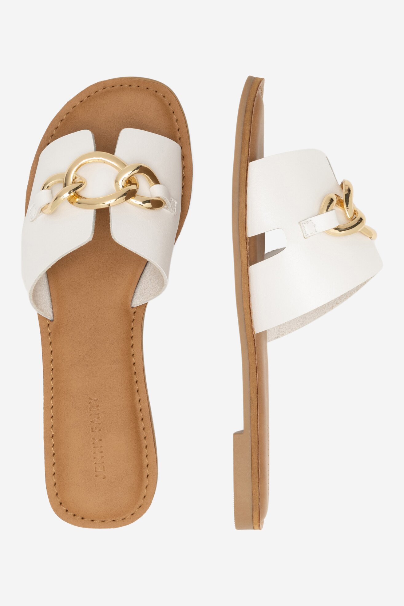 Klapki Jenny Fairy LUCRECIA FT19192A-27 Biały