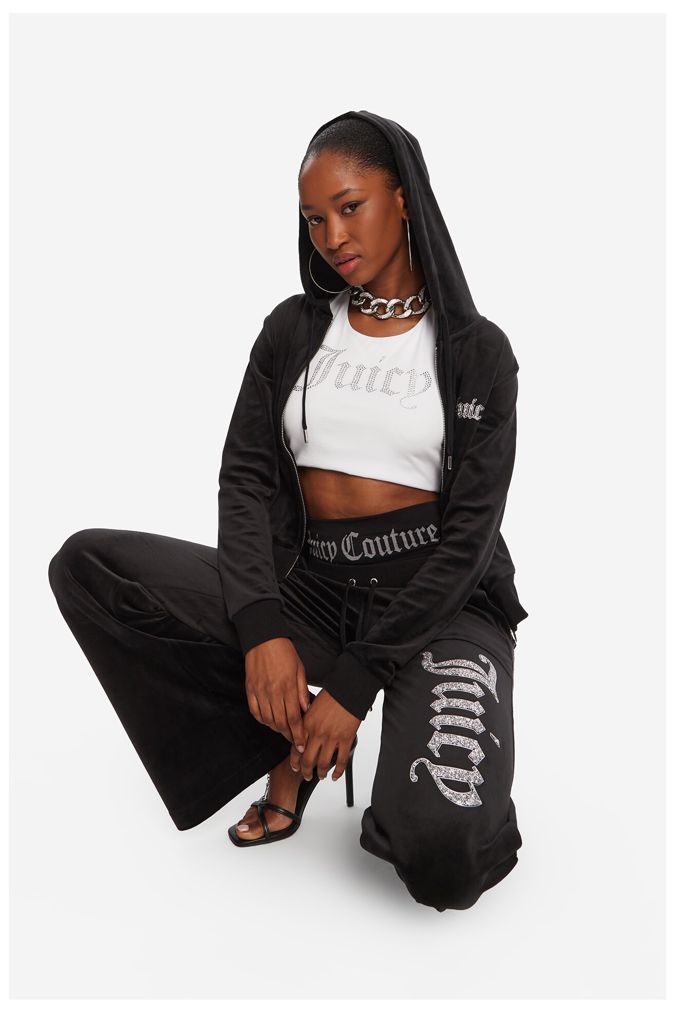 Sandały Juicy Couture HY1500-2 Czarny