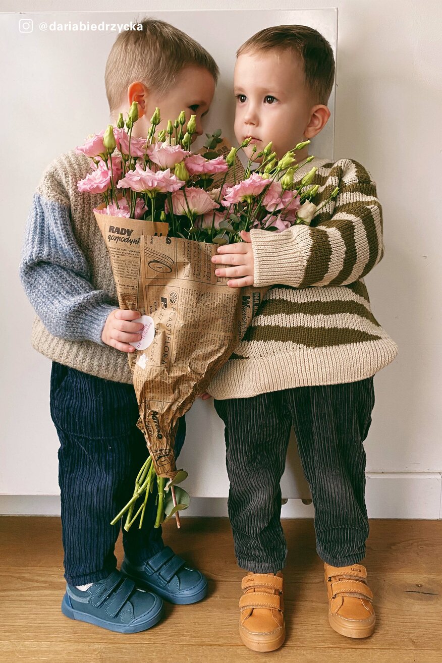 Lasocki Kids - Skórzane sneakersy brązowe - 5904248265687