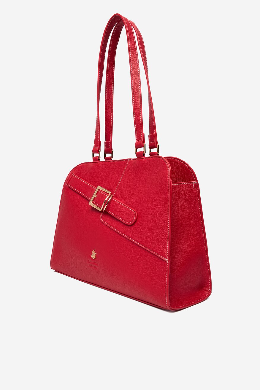 
                Дамска чанта Beverly Hills Polo Club ЧЕРВЕН - 5906751599228