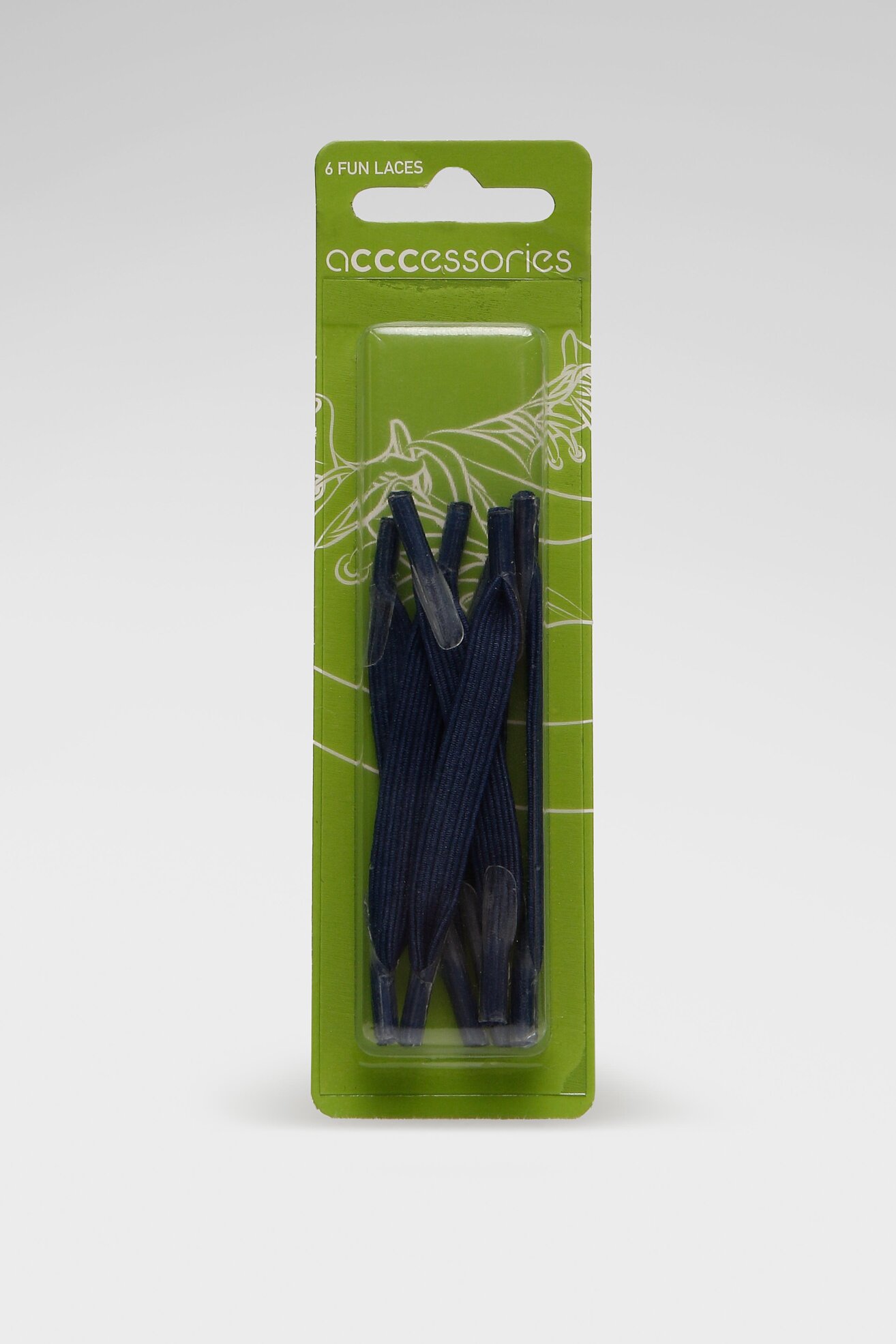 Sznurowadła ACCCESSORIES SZNUROWADŁA GUMOWE 550 Granatowy