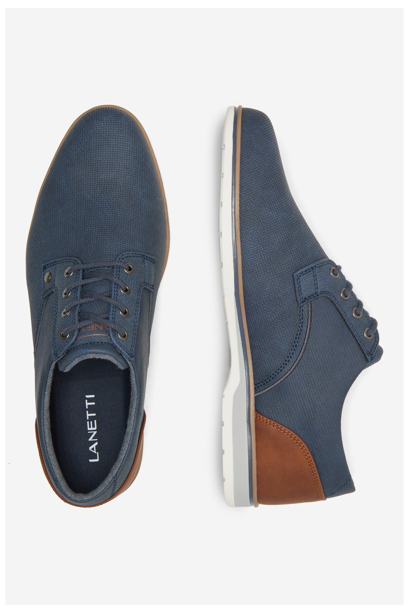 Pantofi casual Lanetti MP07-181109-03 BLEUMARIN