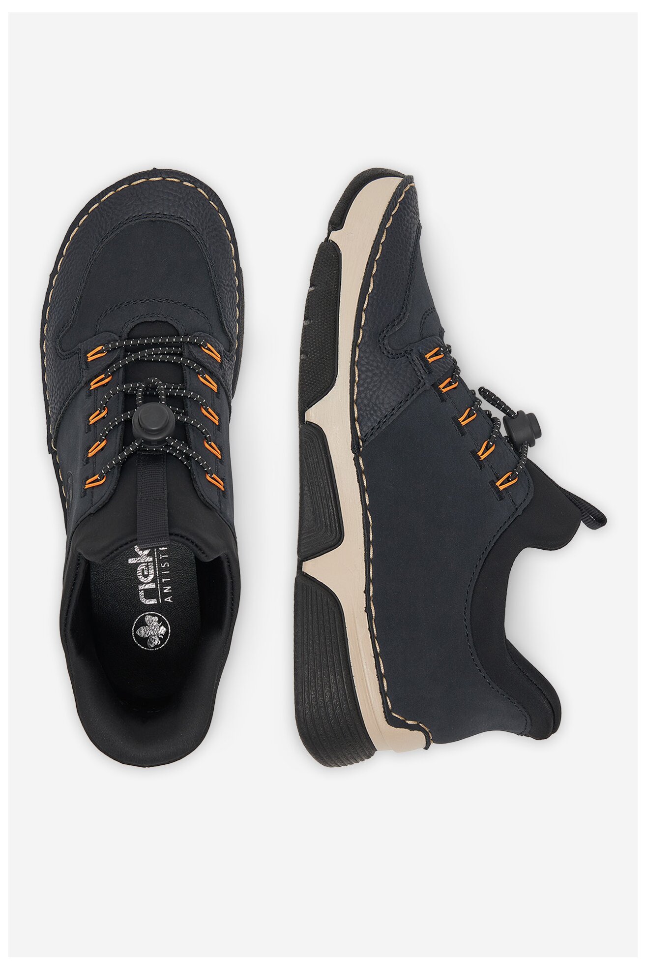 Półbuty Rieker 45963-14 Niebieski