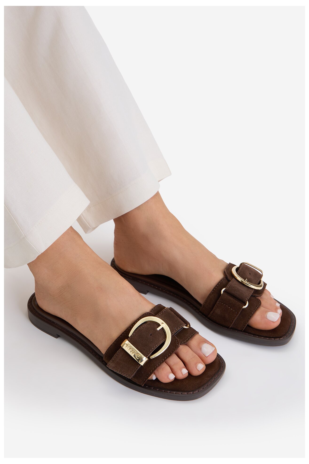 Klapki Beverly Hills Polo Club EO-WI16-ALYSHA-01 Brązowy