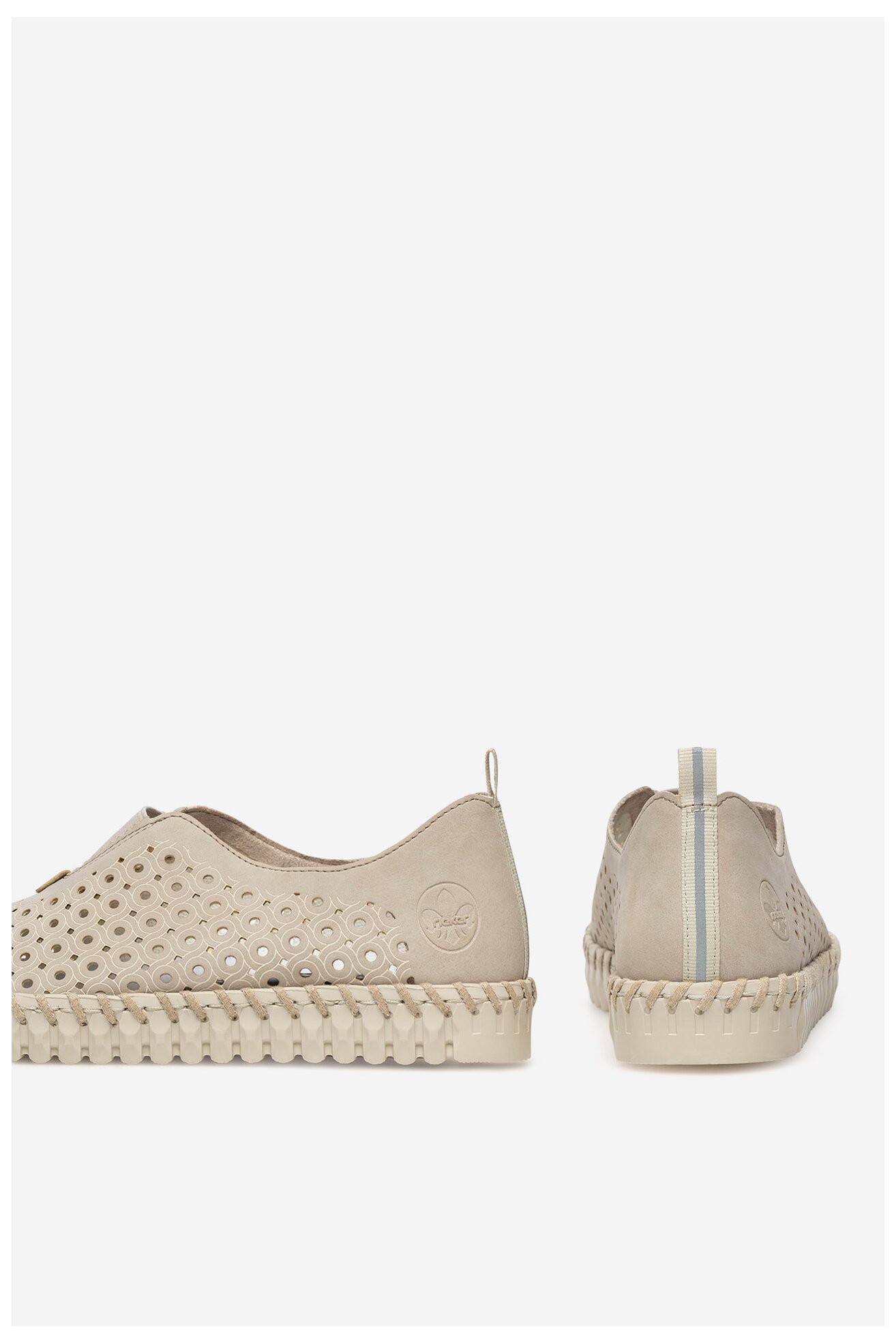 Espadryle Rieker N1963-62 Beżowy