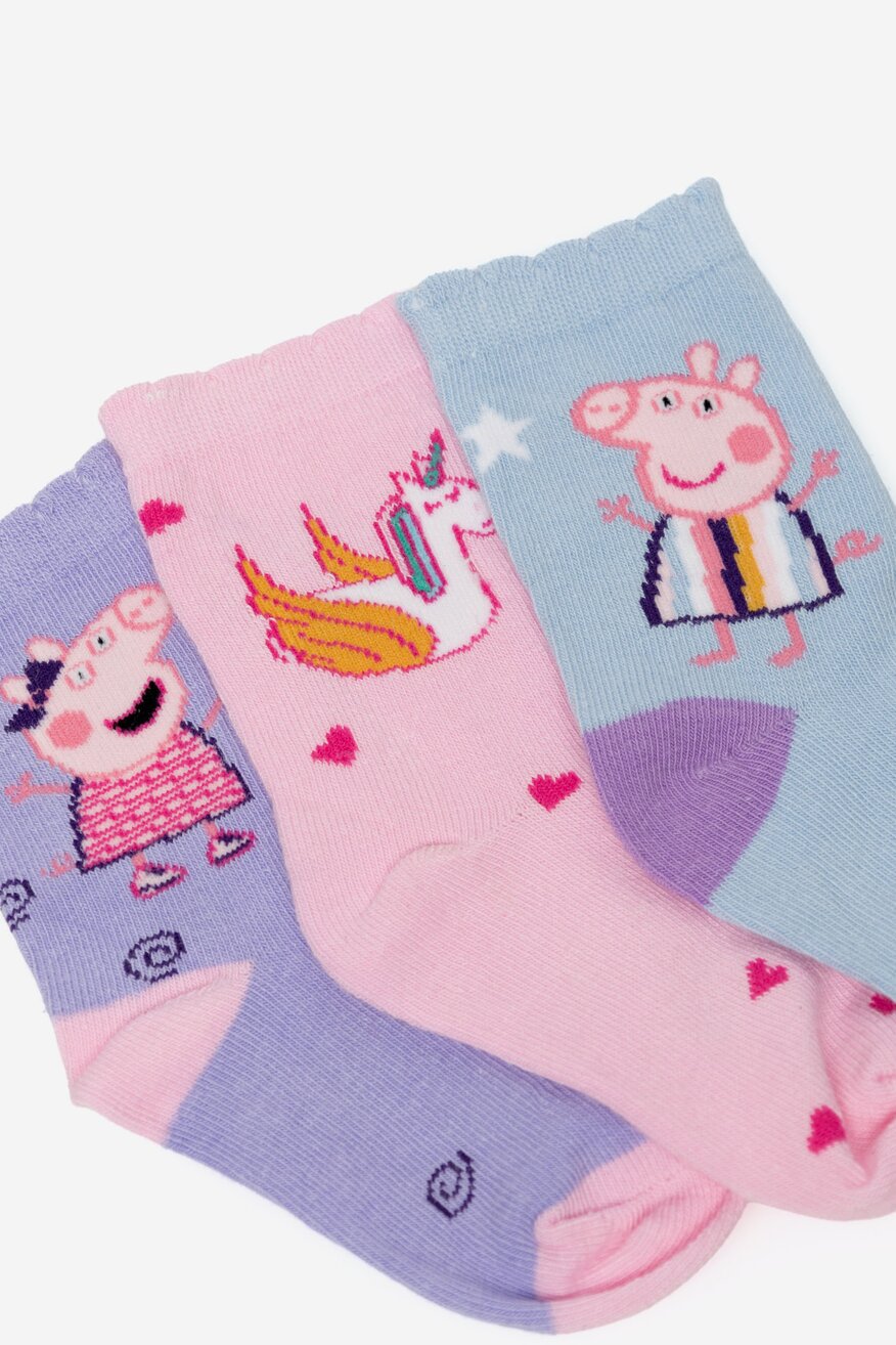 PEPPA PIG - Skarpetki długie 3-pak - 5905588650584