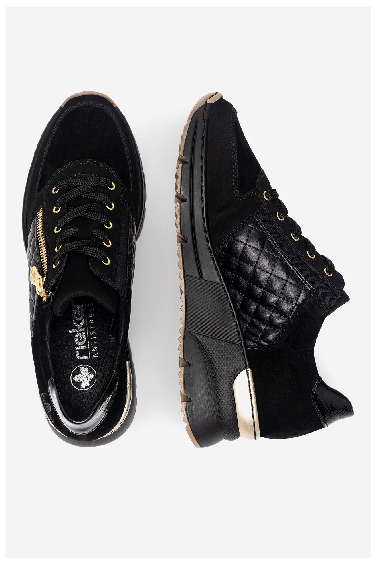 Tornacipő Rieker N6314-00 FEKETE