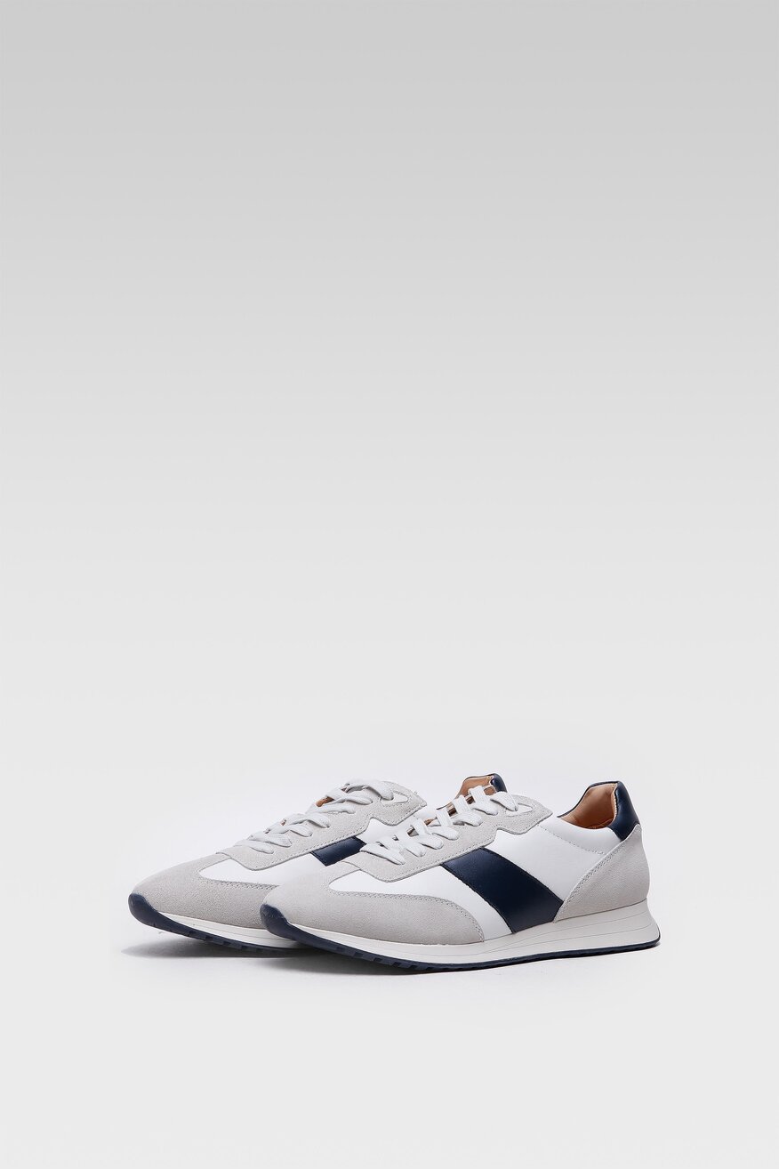 
                Gino Rossi - Skórzane półbuty pastelowe - 5904248342913