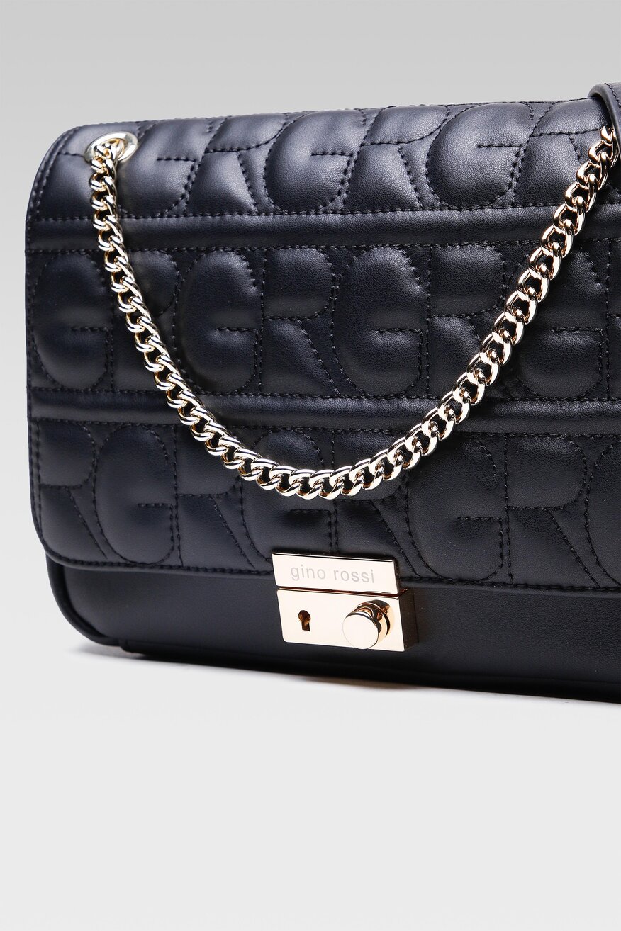 
                Gino Rossi - Torebka skórzane pikowane - 5903419586293