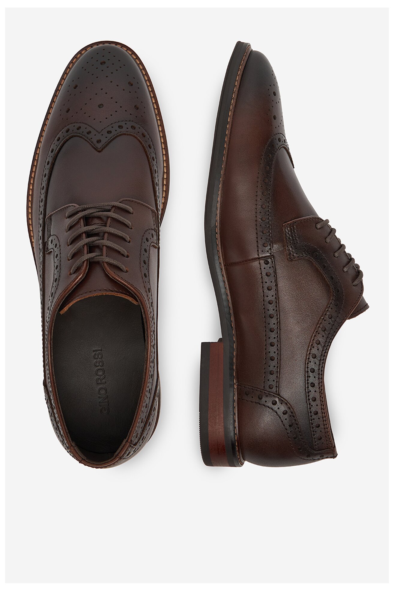 Półbuty Gino Rossi GINO-01 125AM Brązowy