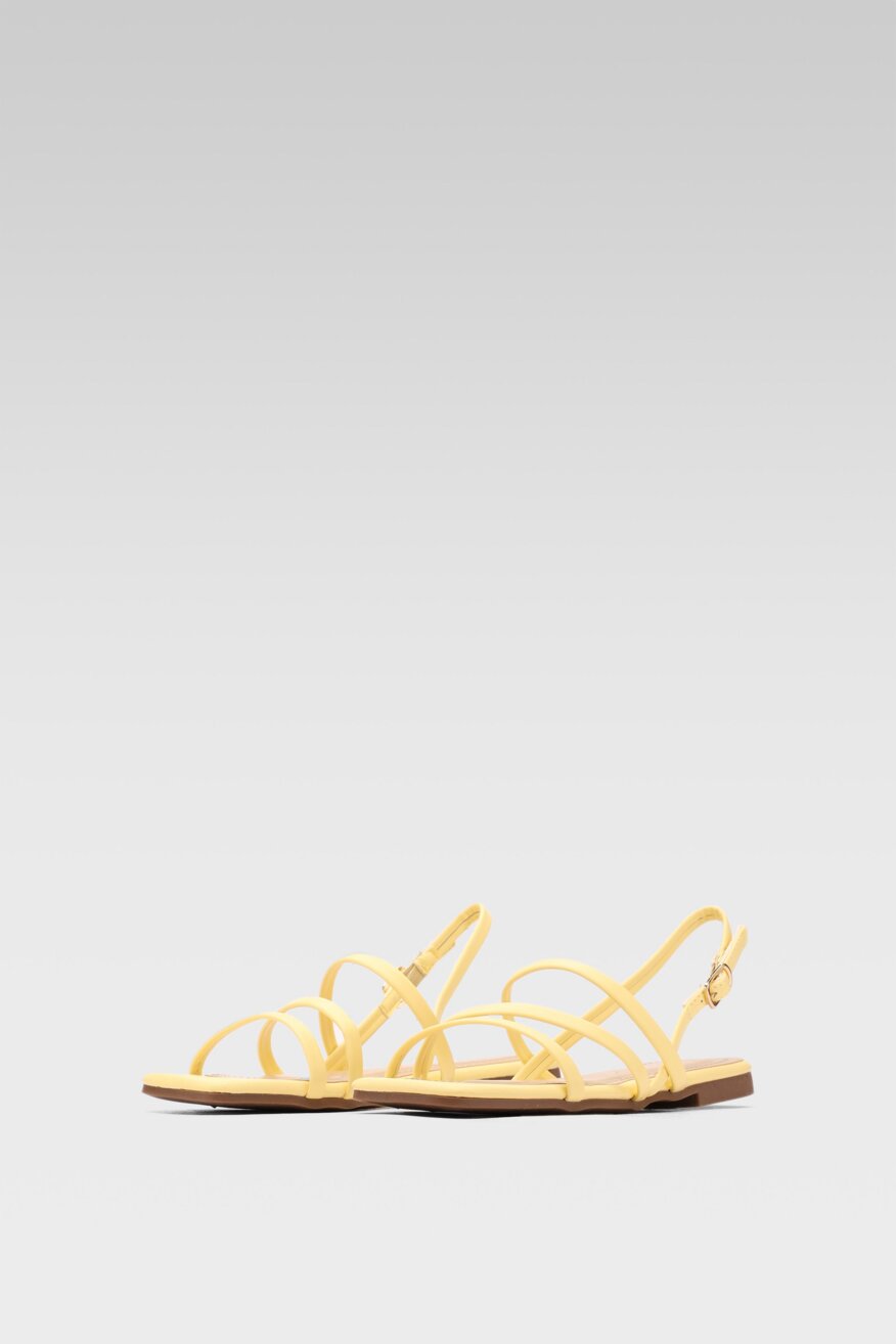 Jenny Fairy - Sandały pastelowe żółte - 5903698673370