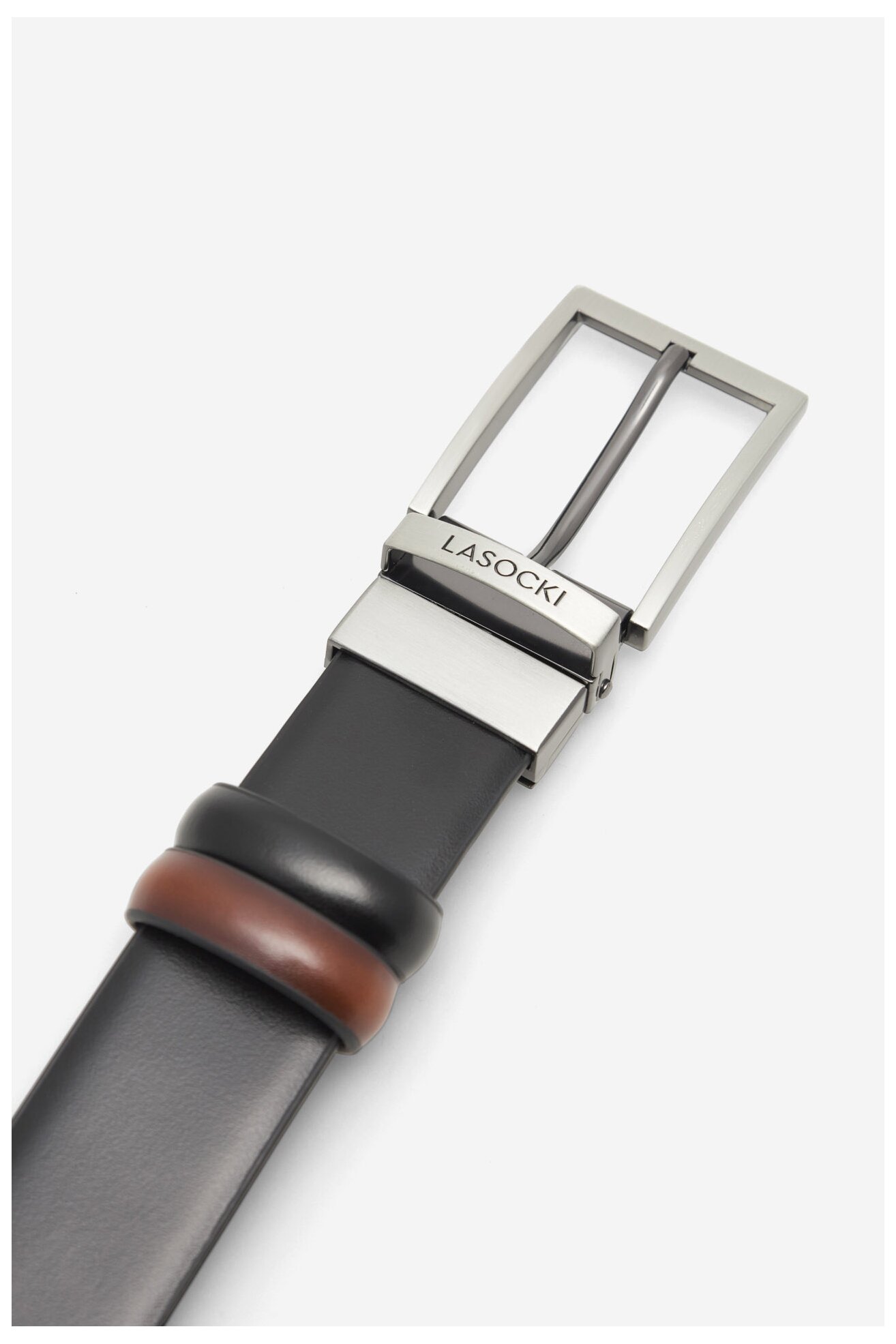 Мъжки колан Lasocki 2M2-011-SS24 ЧЕРЕН