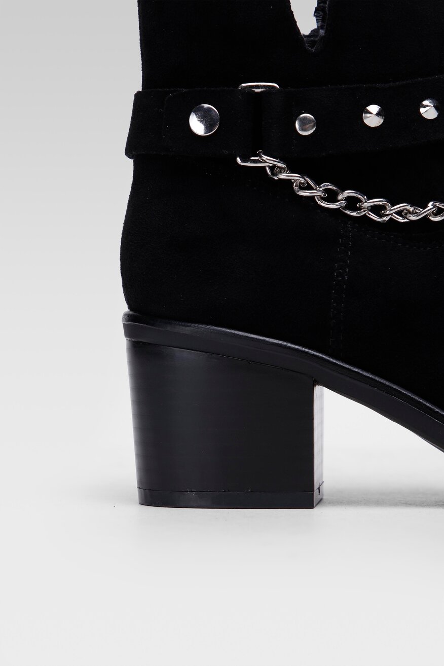 
                Jenny Fairy - Botki z aplikacją czarne - 5903698855172