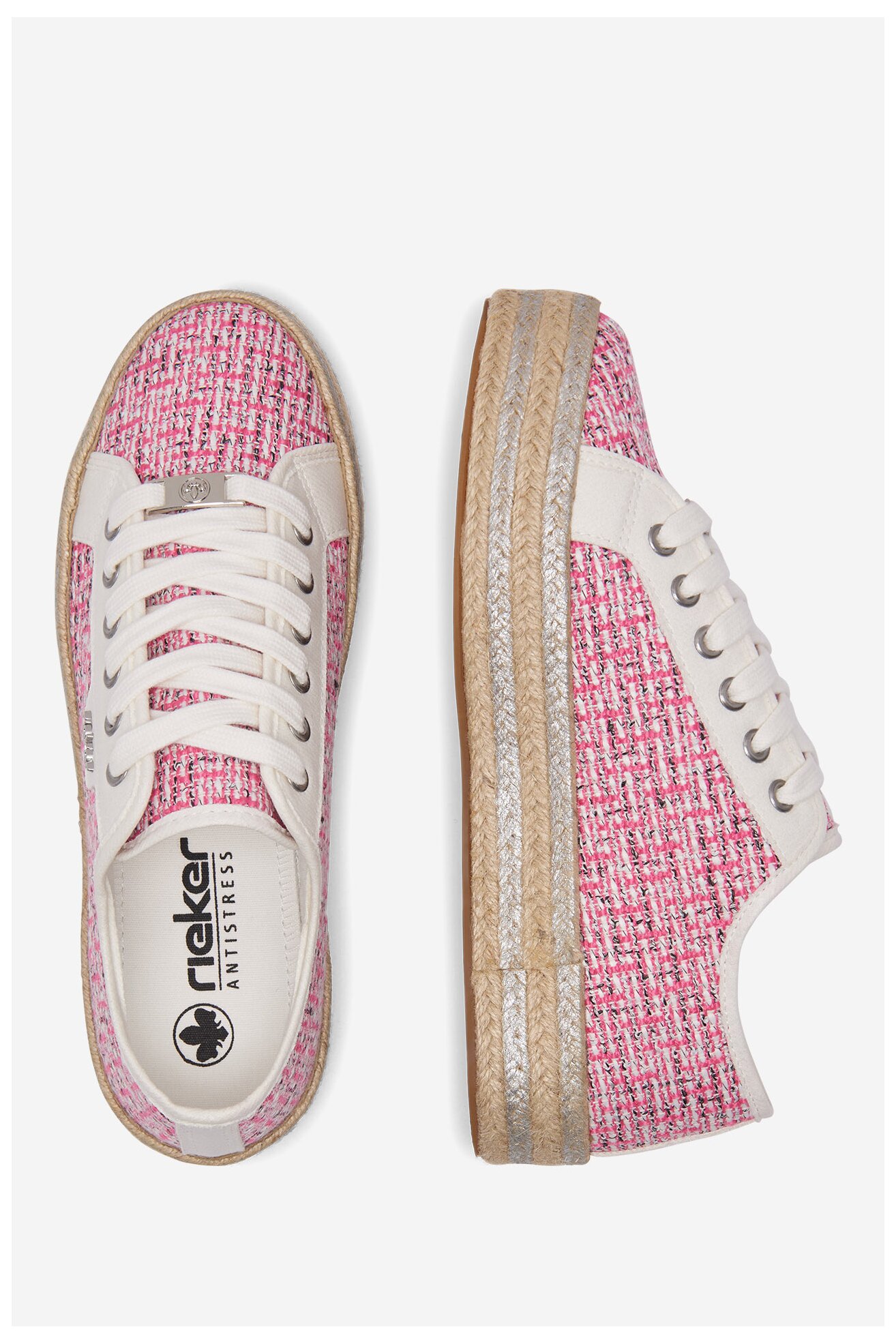 Eспадрили Rieker 94000-31 РОЗОВ