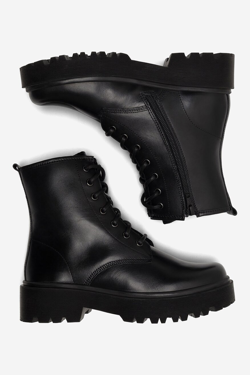 Lasocki - Trzewiki skórzane ocieplane - 5905588734178