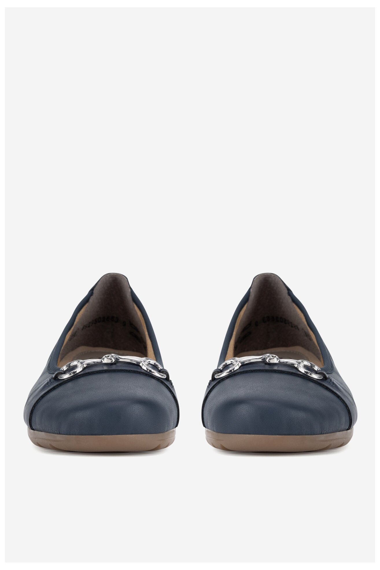 Baleriny Rieker L9360-14 Granatowy ciemny