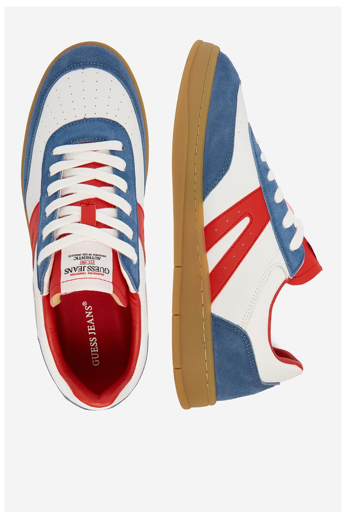 Sneakers GUESS JEANS CWBEO-BENJAMIN-01 WE Niebieski