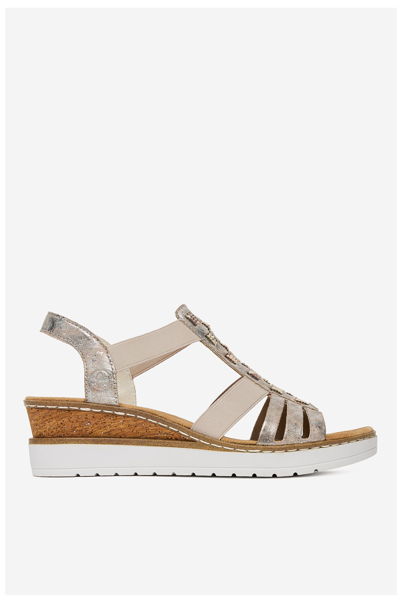 Sandały Rieker V3822-90 Różowy jasny